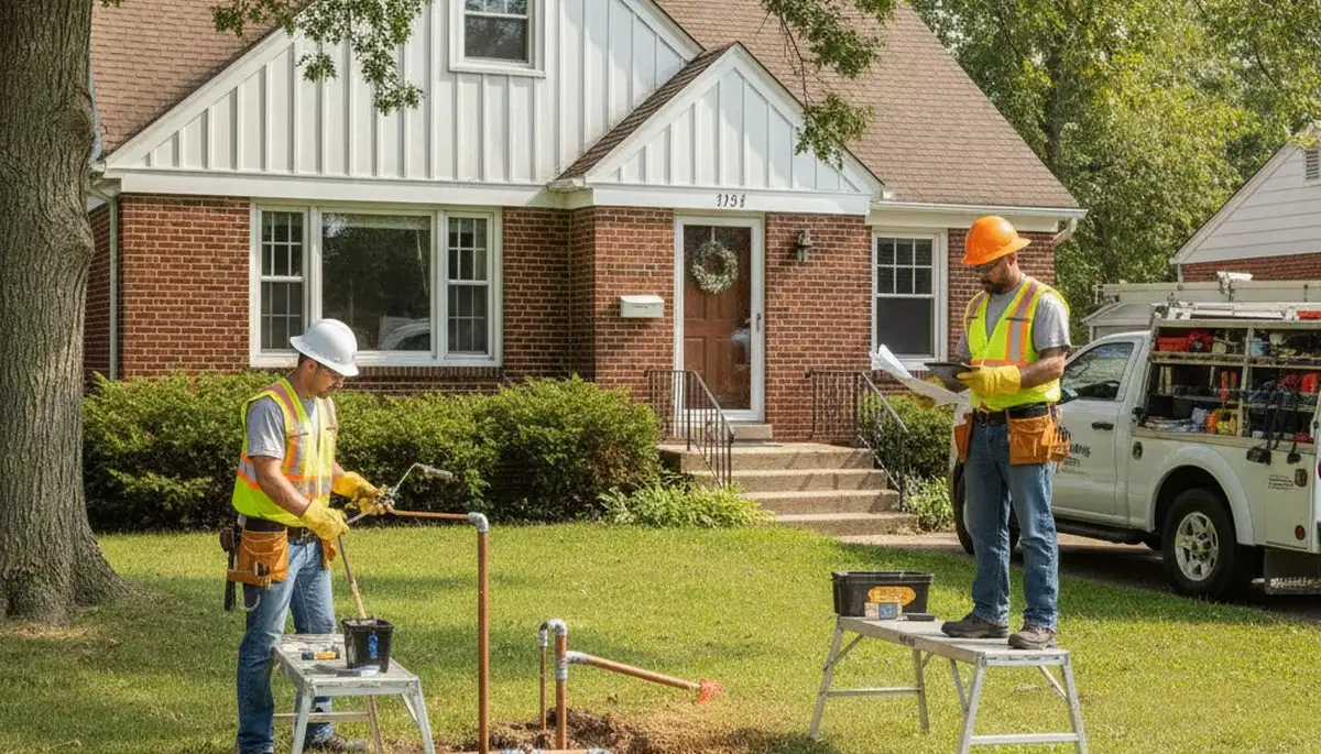 Plumber repairing pipes in Royal Oak, MI for reliable residential plumbing service
