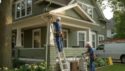 Royal Oak, MI plumber repairing a pipe for reliable plumbing service