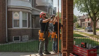 Royal Oak, MI plumber repairing a leak for plumbing service customers