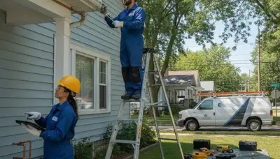 Royal Oak, MI plumber repairing a leaking pipe for residential plumbing service