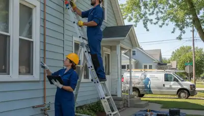 Royal Oak, MI plumber repairing a sink leak for residential plumbing service