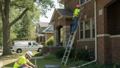 Royal Oak, MI plumber inspecting pipes during plumbing repair service