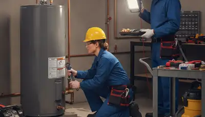 Royal Oak, MI plumber repairing a home pipe leak with professional plumbing tools