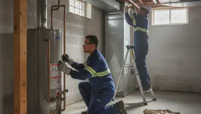 Plumber repairing leak in Royal Oak, MI for plumbing repair service