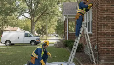 Royal Oak, MI plumber repairing a plumbing issue for a local home service call