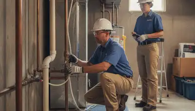 Plumber repairing a sink in Royal Oak, MI for local plumbing service