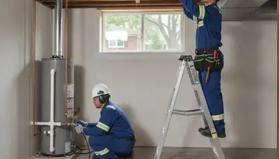Royal Oak, MI plumber repairing a plumbing fixture for local home service
