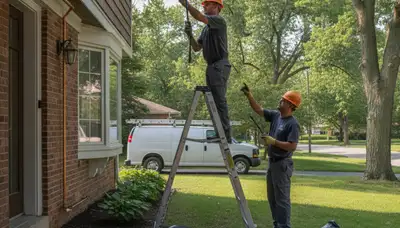 Royal Oak, MI plumber repairing a residential plumbing fixture for local plumbing service