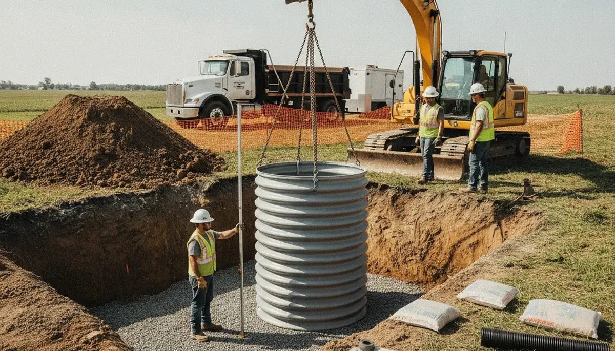 Septic tank installation service in Royal Oak, MI by On Call Plumbers for residential properties
