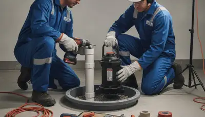 Sump pump installation in Royal Oak, MI to protect basement from flooding