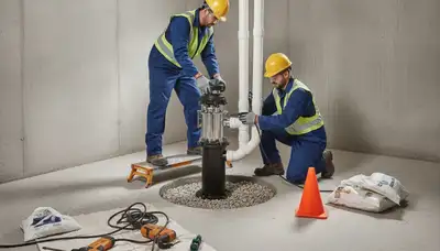 Sump pump installation for basement flood protection in Royal Oak, MI by On Call Plumbers