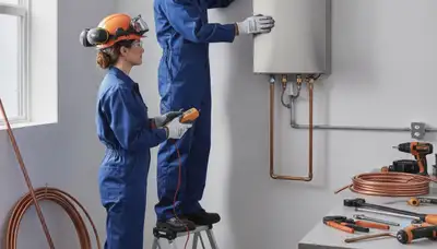 Tankless water heater service in Royal Oak, MI by On Call Plumbers for residential repair and installation