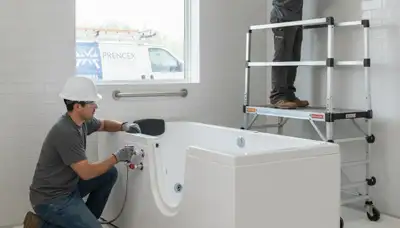 Walk in tub plumbing installation for Royal Oak, MI home safety and comfort