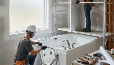 Walk-in tub installation by Royal Oak, MI plumbers for safe, accessible home bathing
